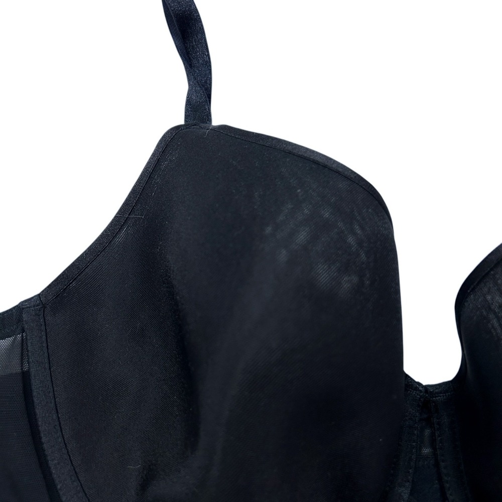 Soma Bra 38D Lightly Lined Perfect Coverage Black Full Coverage Partially Sheer - Picture 3 of 11